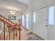Bright dining room with wood floors and a view of the staircase at 628 Alwyn Blvd, Summerville, SC 29485