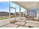 Spacious screened patio with backyard view, perfect for entertaining guests at 663 Marsh Cove Cir, Summerville, SC 29486