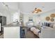 Inviting living space with seamless flow from the modern kitchen into a cozy sitting area at 1012 Rosewood Ln, Mount Pleasant, SC 29464