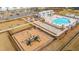 Beautiful aerial view of community amenities including the pool, playground and common areas at 1081 Magnolia Warbler Way, Ravenel, SC 29470