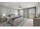 Bright and airy bedroom showcasing neutral tones, a comfortable bed, and lots of natural light at 122 Yorkshire Dr, Moncks Corner, SC 29461