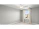 This bedroom features neutral walls, carpet and a ceiling fan for added comfort at 122 Yorkshire Dr, Moncks Corner, SC 29461