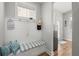 Cozy entryway with a built-in bench and decorative nautical accents at 122 Yorkshire Dr, Moncks Corner, SC 29461