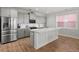 Modern kitchen featuring stainless steel appliances, a subway tile backsplash, and plenty of counter space at 122 Yorkshire Dr, Moncks Corner, SC 29461