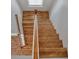 Elegant stairway showcasing beautiful wood steps and white risers at 128 Cantona Dr, Summerville, SC 29483