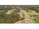 House and its wooded surrounding, aerial view at 1298 French Santee Rd, Jamestown, SC 29453