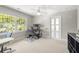 Neutral bedroom with large window and white trim at 1367 N Edgewater Dr, Charleston, SC 29407