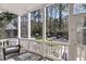 View of outdoor living area from the screened in porch with fenced yard at 1391 Crane Creek Dr, Mount Pleasant, SC 29466