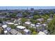 An aerial view shows the neighborhood, with this home featuring a modern design and a central location at 15 Corinne St # B, Charleston, SC 29403