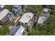 Roof top view of the house showing a rooftop deck with outdoor furniture at 15 Corinne St # B, Charleston, SC 29403