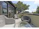 This rooftop deck features comfortable seating and plenty of space for entertaining at 15 Corinne St # B, Charleston, SC 29403