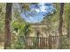 Backyard view showing wooded area and fence at 1844 Hubbell Dr, Mount Pleasant, SC 29466
