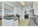 Open-concept kitchen with stainless steel appliances and eat-in counter, perfect for casual dining at 1844 Hubbell Dr, Mount Pleasant, SC 29466