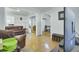 Open living room with hardwood floors and access to other rooms at 1844 Hubbell Dr, Mount Pleasant, SC 29466