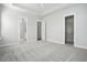 Bright, spacious bedroom with neutral carpet, leading to the bathroom and walk-in closet at 190 Steepbrook, Summerville, SC 29486