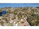 Scenic aerial view of lakefront homes with lush trees and waterfront access at 212 Lake Moultrie Dr, Bonneau, SC 29431