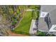 Aerial view of the backyard featuring a well maintained lawn, patio and an outdoor eating space at 311 Weston Hall Dr, Summerville, SC 29483