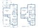 Detailed floor plan showcasing the layout of both the first and second floors, including room dimensions and square footage at 311 Weston Hall Dr, Summerville, SC 29483