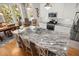 Bright kitchen with an island featuring granite countertops and stainless steel appliances at 311 Weston Hall Dr, Summerville, SC 29483