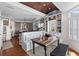 Cozy dining nook features a unique ceiling, built-in seating, and adjacent kitchen access at 3121 Marshgate Dr, Johns Island, SC 29455