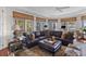 Elegant living room with water views, showcasing comfortable seating and natural light at 3121 Marshgate Dr, Johns Island, SC 29455
