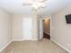 Empty bedroom with a ceiling fan at 327 Freeland Way, Moncks Corner, SC 29461