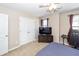 Comfortable bedroom featuring a ceiling fan and ample closet space at 327 Freeland Way, Moncks Corner, SC 29461