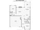 Home floor plan showcasing the layout of the bedrooms, kitchen, living room, and screened porch at 327 Freeland Way, Moncks Corner, SC 29461
