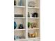 Built-in shelving showcasing books and decor, adding character and storage to the room at 3858 Sawyers Island Dr, Mount Pleasant, SC 29466