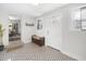Entryway with decorative tile floors leading to a sunroom on the left at 418 Geddes Ave, Charleston, SC 29407