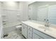 Clean bathroom features a tub-shower, toilet, and modern vanity with marble flooring at 444 Parish Farm Dr, Summerville, SC 29486