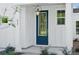 Close up of the front door with a hanging lantern at 475 Queenview Ln, Charleston, SC 29414