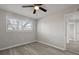 Bedroom with a fan, window, and wood-look flooring throughout at 5314 Albert St, North Charleston, SC 29418