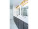 Bathroom featuring double vanity with white countertops and gray cabinets at 566 Four Seasons Blvd, Summerville, SC 29486