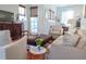 Bright living room featuring hardwood floors, stylish furniture, and natural light from large windows at 7 Fields Pl, Charleston, SC 29403