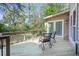 Wooden back deck area with outdoor seating, perfect for relaxing with beautiful natural views at 772 Preservation Pl, Mount Pleasant, SC 29464
