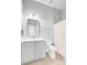 Well lit bathroom featuring tile flooring, a shower with a curtain, a toilet and vanity at 804 Buckler St, Summerville, SC 29486