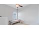 Bright bedroom with a single bed, a ceiling fan and a window for plenty of natural light at 804 Buckler St, Summerville, SC 29486
