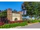 Carnes Crossroads community entrance sign surrounded by manicured flower beds at 804 Buckler St, Summerville, SC 29486