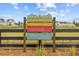 You-Pick Garden sign with instructions and guidelines for visitors with fencing at 804 Buckler St, Summerville, SC 29486