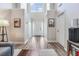 Bright foyer boasts soaring ceilings, hardwood floors and decorative accents at 8842 Gable St, North Charleston, SC 29406