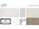 Interior design elements featuring countertop, backsplash, flooring, sink, faucet, paint color, and cabinet at 930 Dusk Dr, Summerville, SC 29486