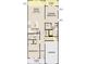 Functional floorplan showcasing the layout of the kitchen, Gathering room, primary bedroom, and garage at 958 Dusk Dr, Summerville, SC 29486