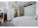Comfortable bedroom featuring a stylish ensuite bathroom with a glass shower at 99 Logan St, Charleston, SC 29401