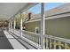 Inviting front porch with white railings offering neighborhood views at 99 Logan St, Charleston, SC 29401