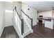 Inviting entryway featuring a staircase and showcasing the open layout with luxury vinyl plank flooring at 103 Rosa Gray Ln, Goose Creek, SC 29445