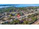 Aerial view of neighborhood featuring the home, trees, and nearby waterfront at 112 Lois Cir, Moncks Corner, SC 29461