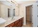 Bathroom vanity with drawers and mirror and access to closet at 1124 Clearspring Dr, Charleston, SC 29412