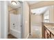 Bathroom with tub and overhead shower at 1124 Clearspring Dr, Charleston, SC 29412