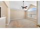 Bright bedroom with large window and sloped ceiling, creating a cozy and inviting space at 1124 Clearspring Dr, Charleston, SC 29412